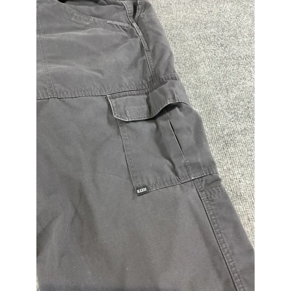 5.11 Tactical Pants Mens 38x35 Gray Cargo Utility Ripstop Workwear Outdoor Hikin